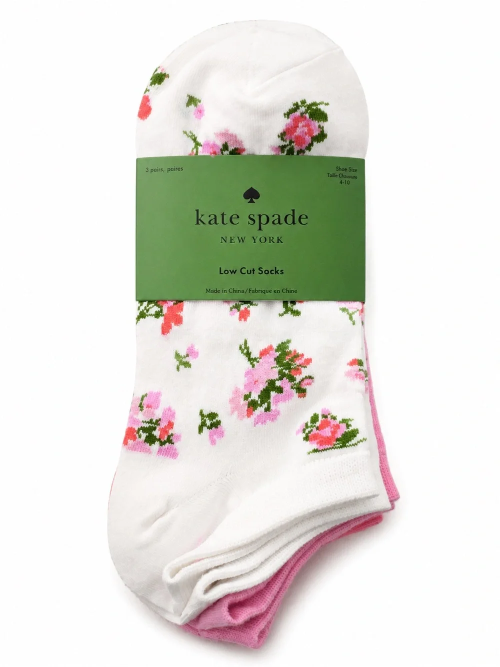 kate spade New York Low Cut Socks 3 Pack